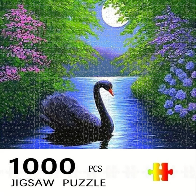 1000/500 PCS Jigsaw Black Swan - Home Decor Under 1000 review and price