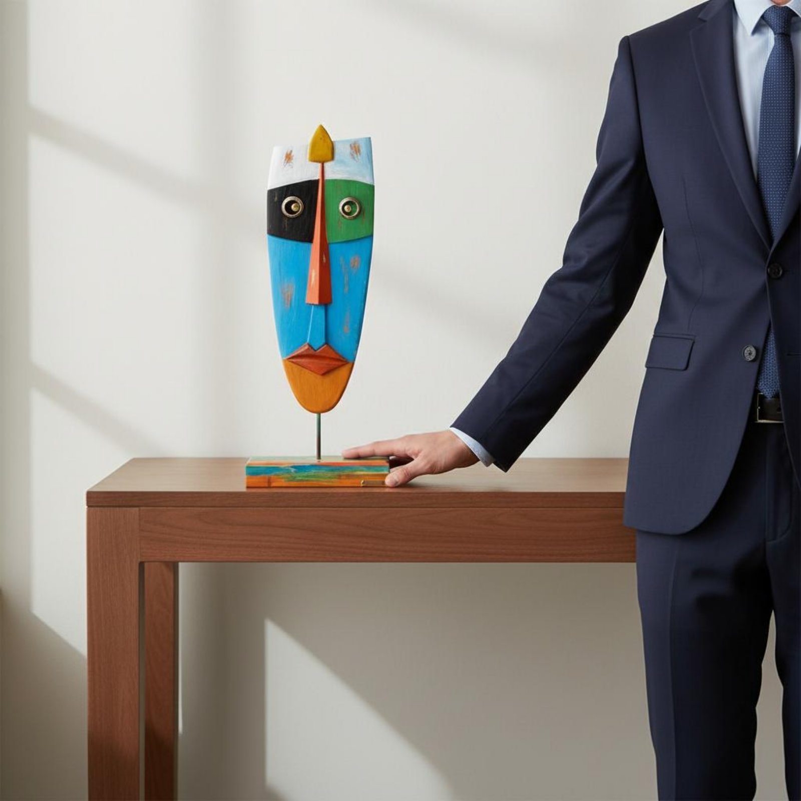 Tribal Totem Figure Hand Paint - Abstract Sculpture Resin review and price