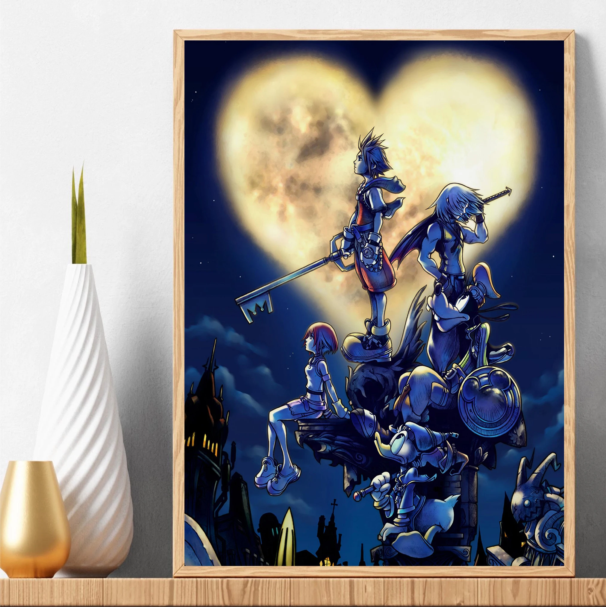 Classic Japanese Anime Kingdom - Watercolor Poster Print review and price