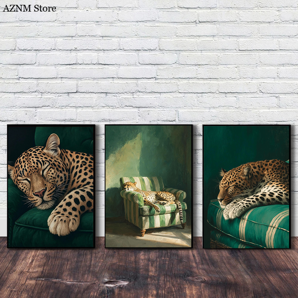 Trendy Cheetah Art Print Poste - Watercolor Poster Print review and price
