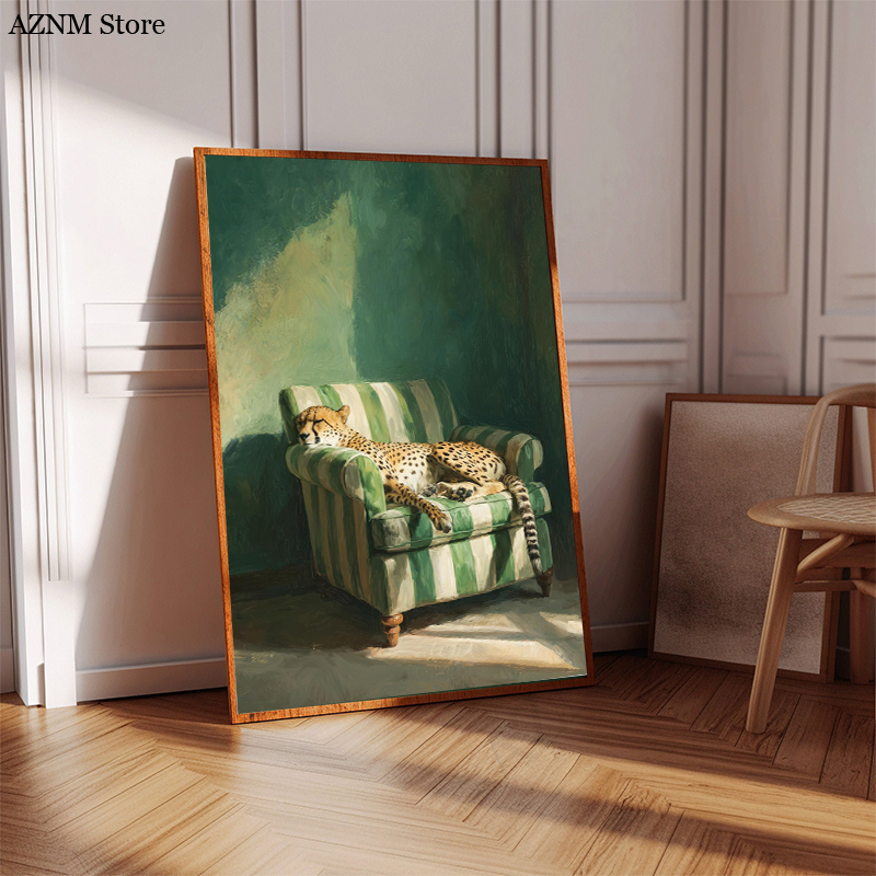 Trendy Cheetah Art Print Poste - Watercolor Poster Print review and price