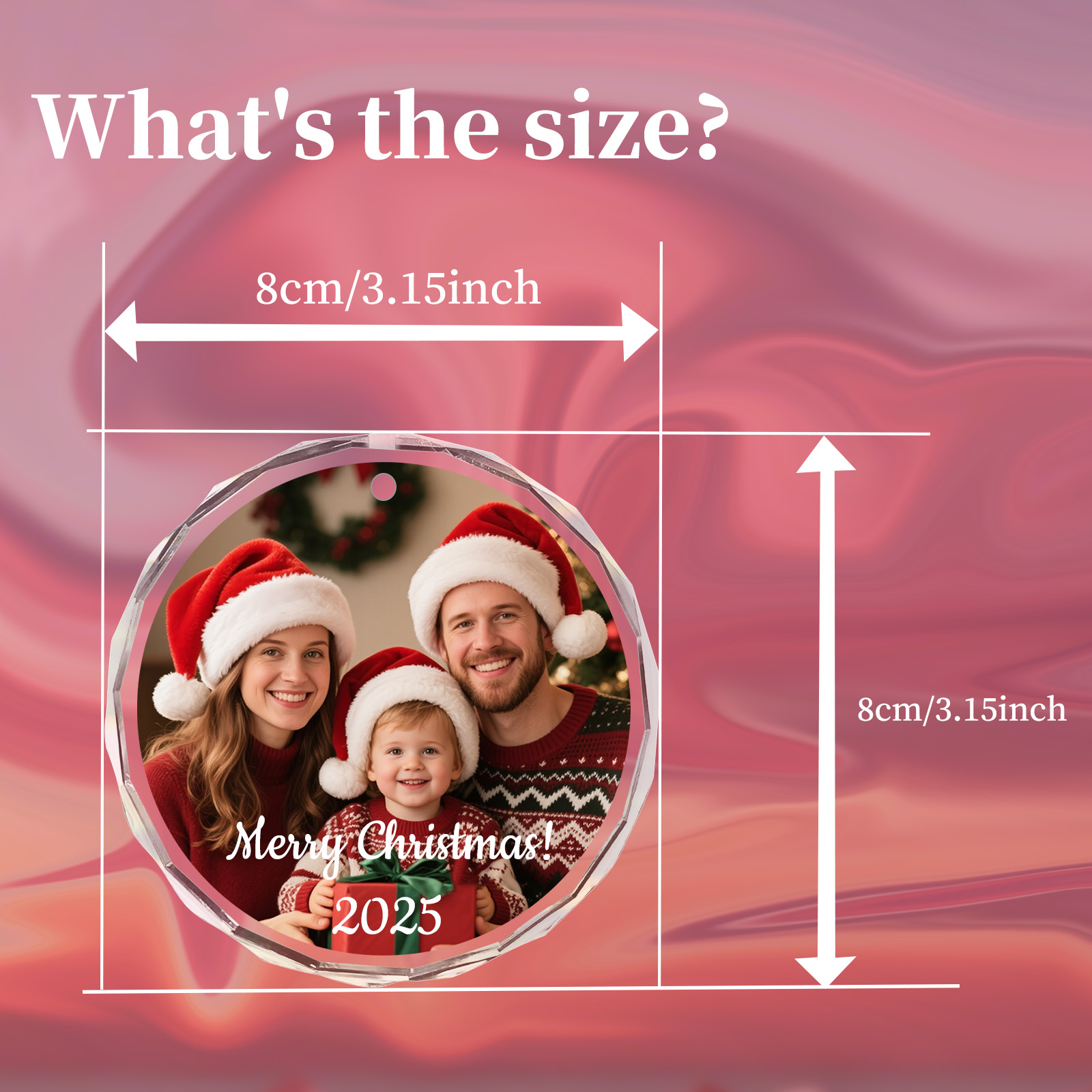 Custom Christmas Photo Ornamen - Home Decor Glass review and price