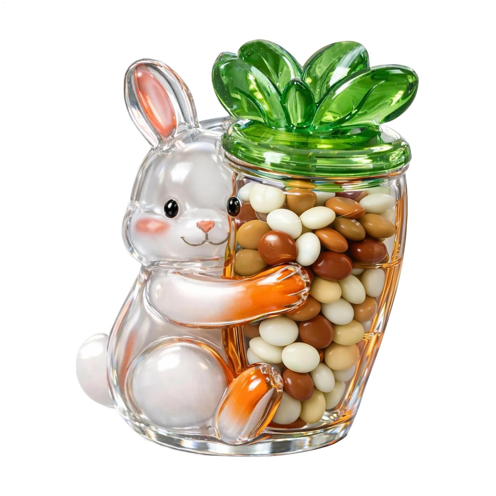 Easter Cookie Jar Cute Bunny P - Home Decor Glass review and price