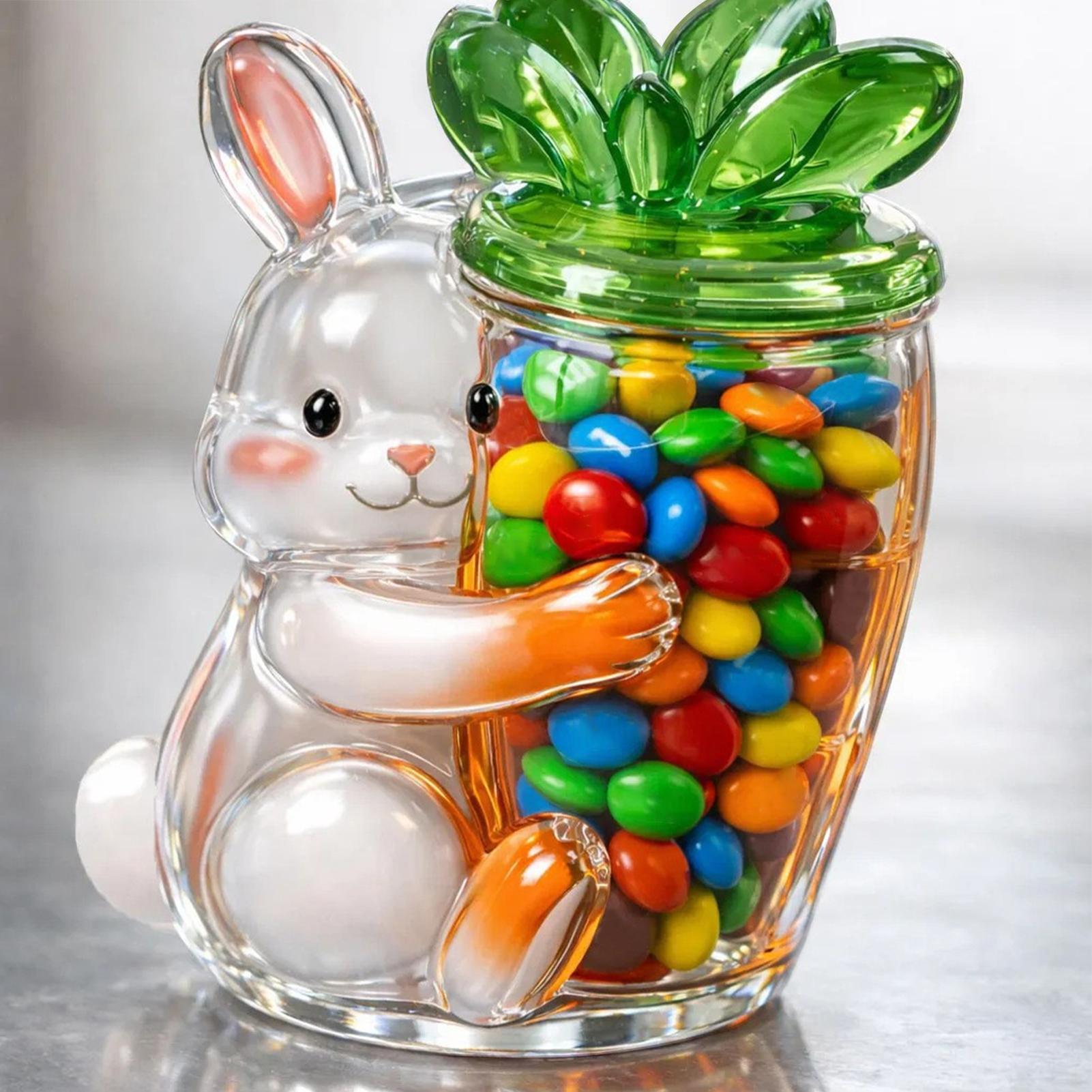Easter Cookie Jar Cute Bunny P - Home Decor Glass review and price
