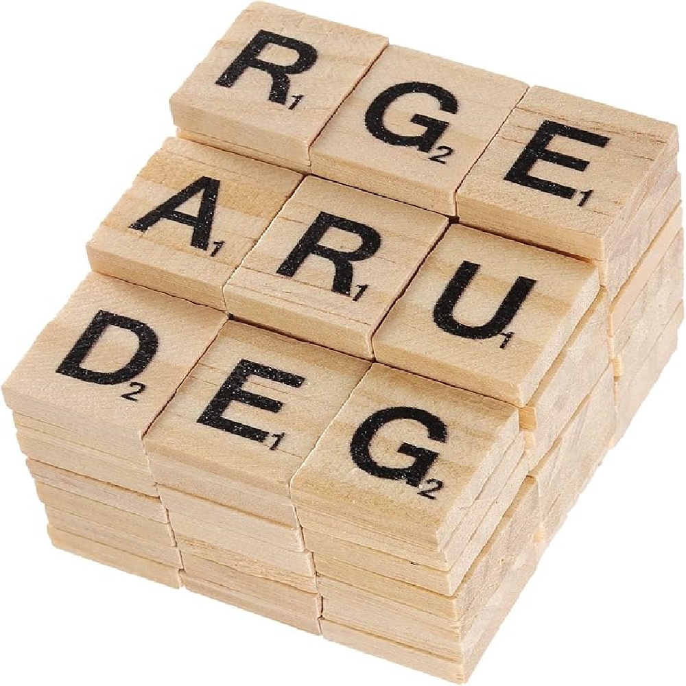100PCS Wood Letter Scrabble Ti - Wooden Letter Sign review and price