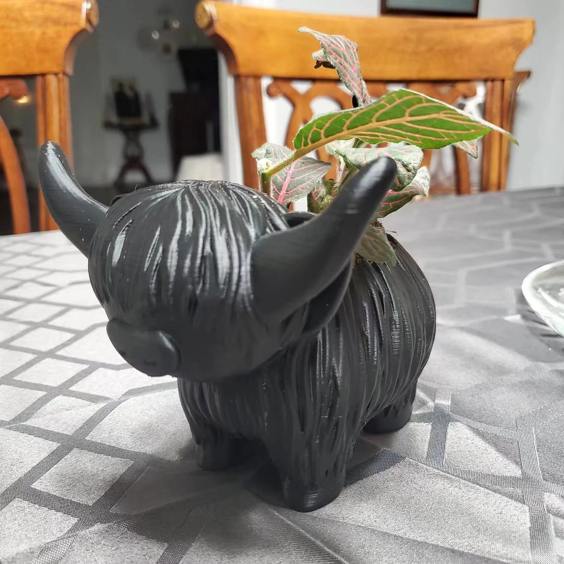 Highland Cow Resin Figurine -  - Home Decor Garden Ideas review and price