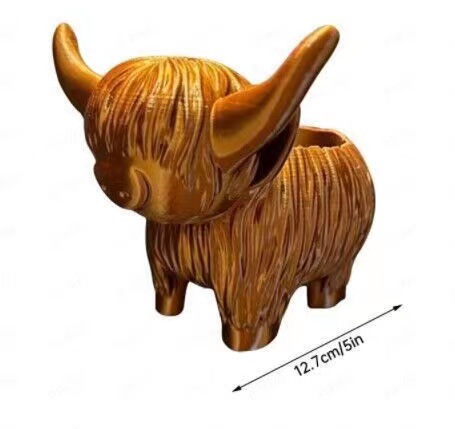 Highland Cow Resin Figurine -  - Home Decor Garden Ideas review and price