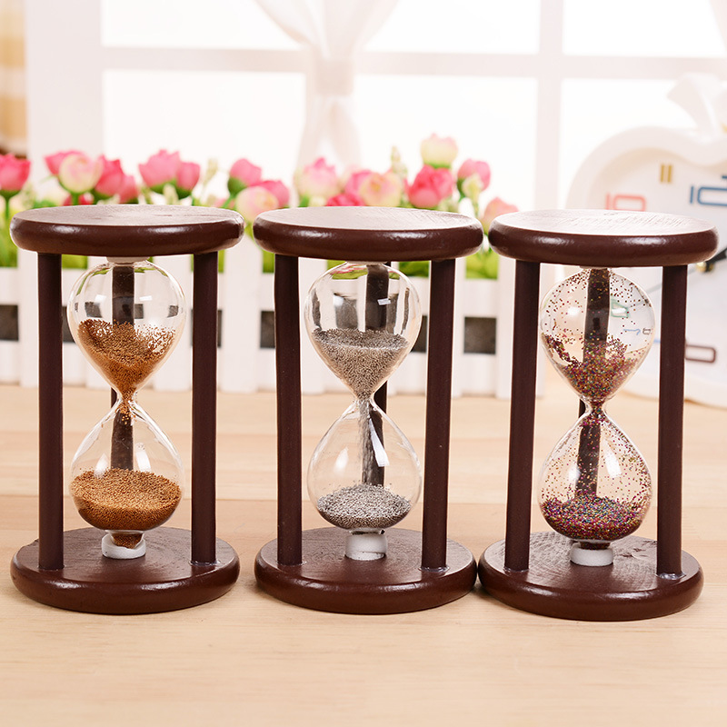 WW retro simple wooden hourgla - Home Decor Glass review and price