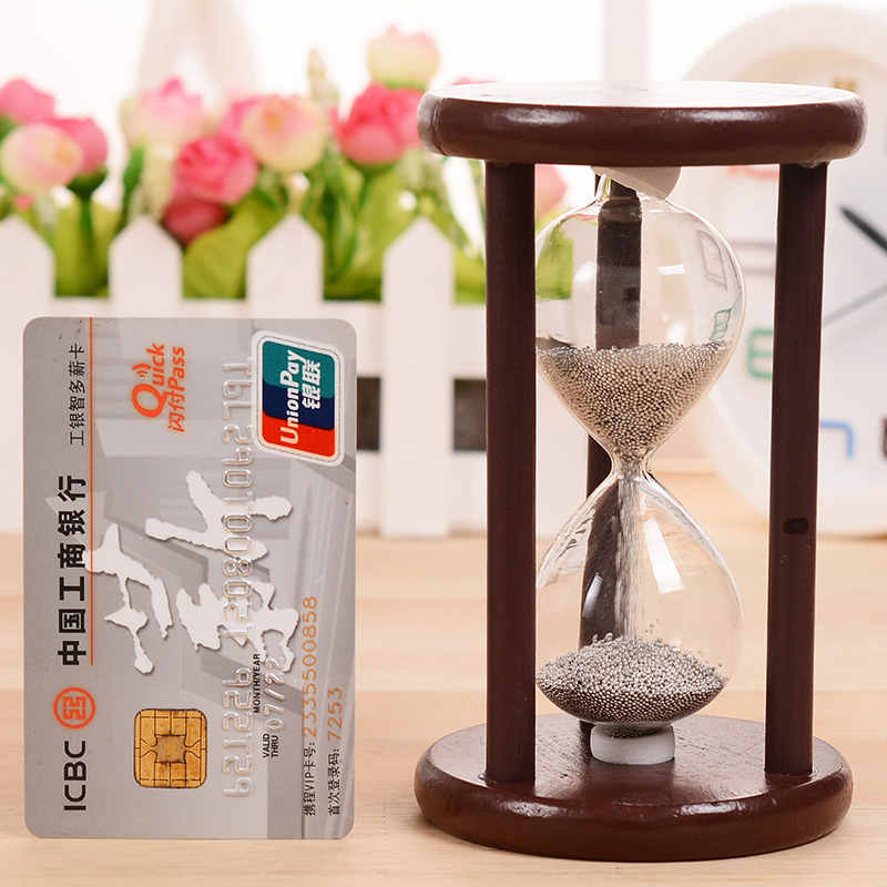 WW retro simple wooden hourgla - Home Decor Glass review and price