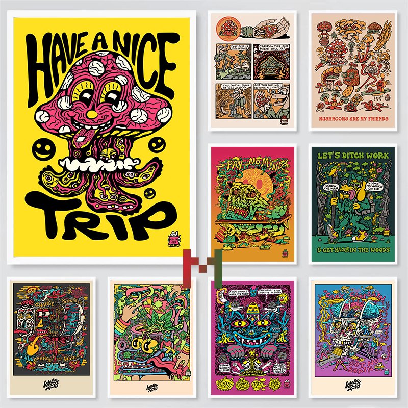Killer Acid Art Decor Canvas P - Home Decor Za review and price