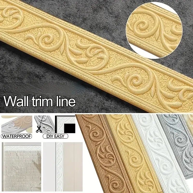 1Pc 230x6cm Fashion Self Adhes - Home Decor Wall Molding review and price