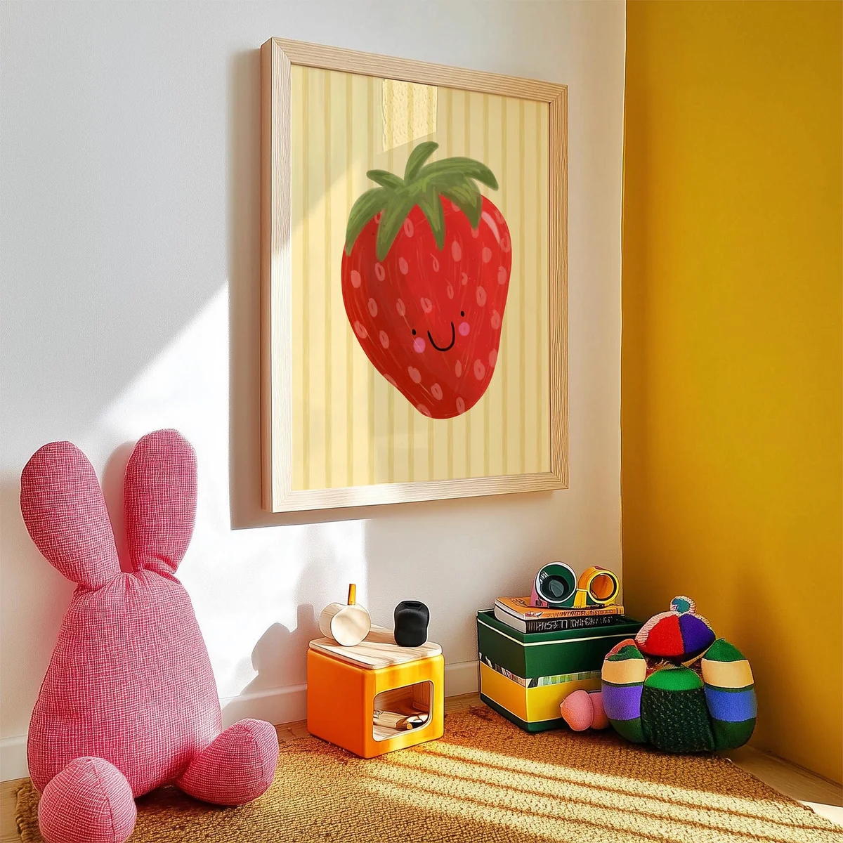 Cartoon Yellow Background And  - Home Decor Yellow review and price