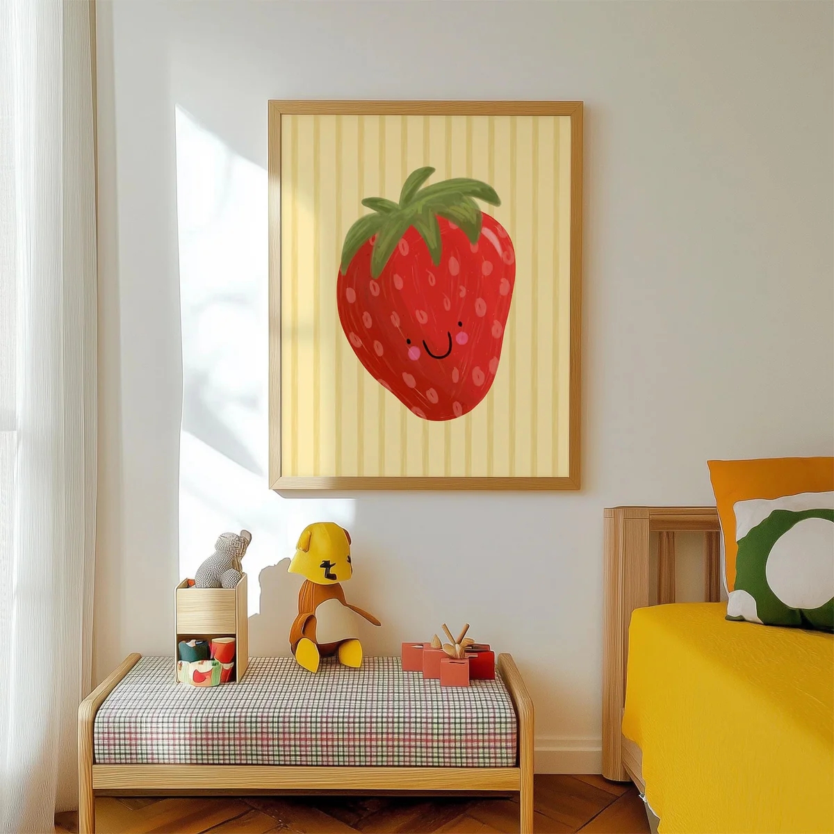 Cartoon Yellow Background And  - Home Decor Yellow review and price