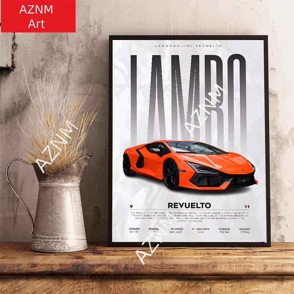 Famous Cars S14 F430 SF90 GTS  - Watercolor Poster Print review and price