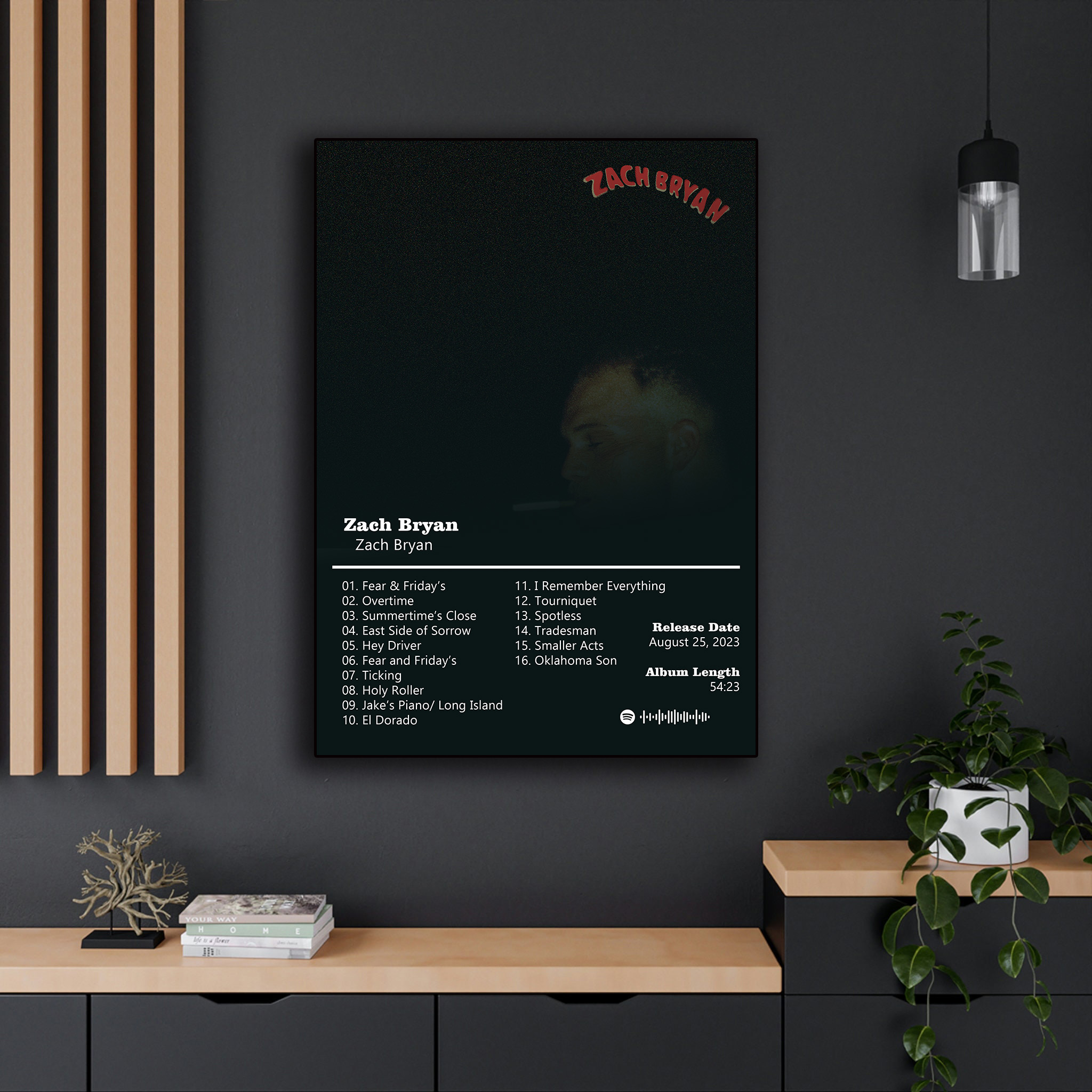 Pop Singer Zach Bryan Poster A - Home Decor Za review and price