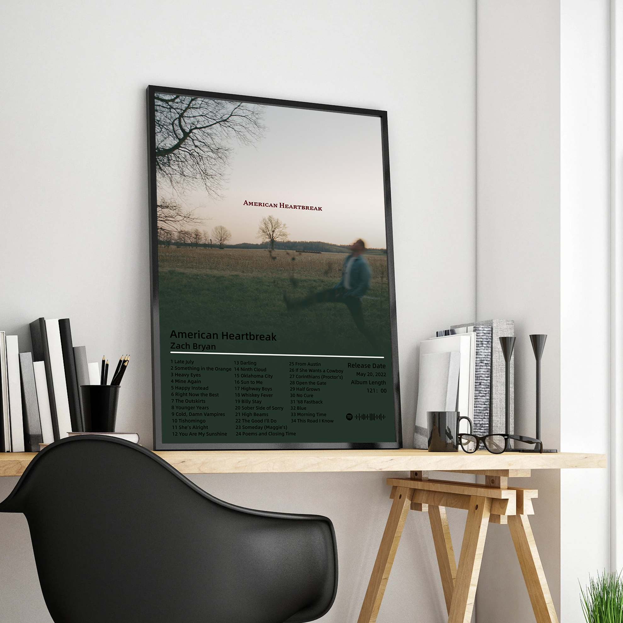 Pop Singer Zach Bryan Poster A - Home Decor Za review and price