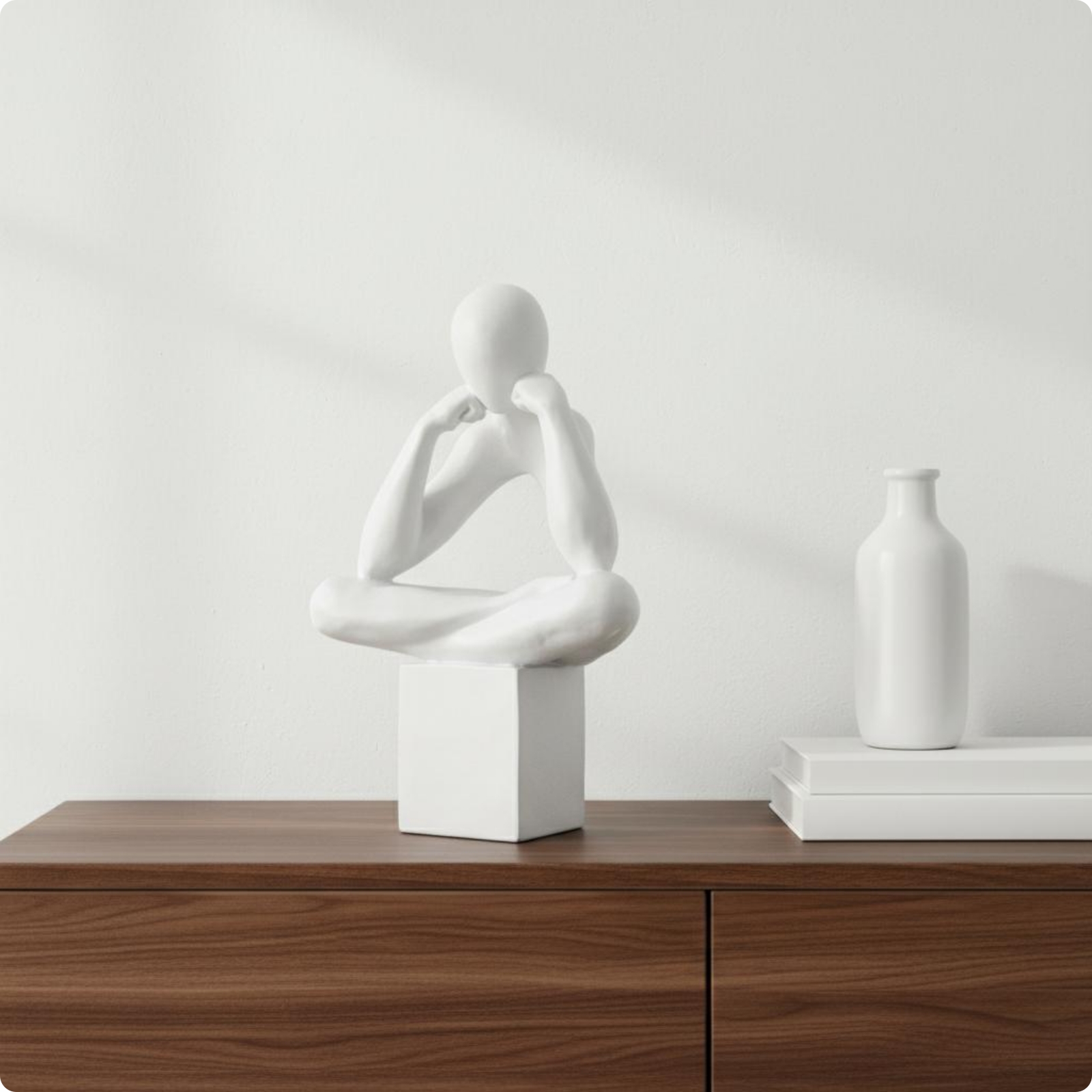 Thinker Statue Modern Minimali - Abstract Sculpture Resin review and price