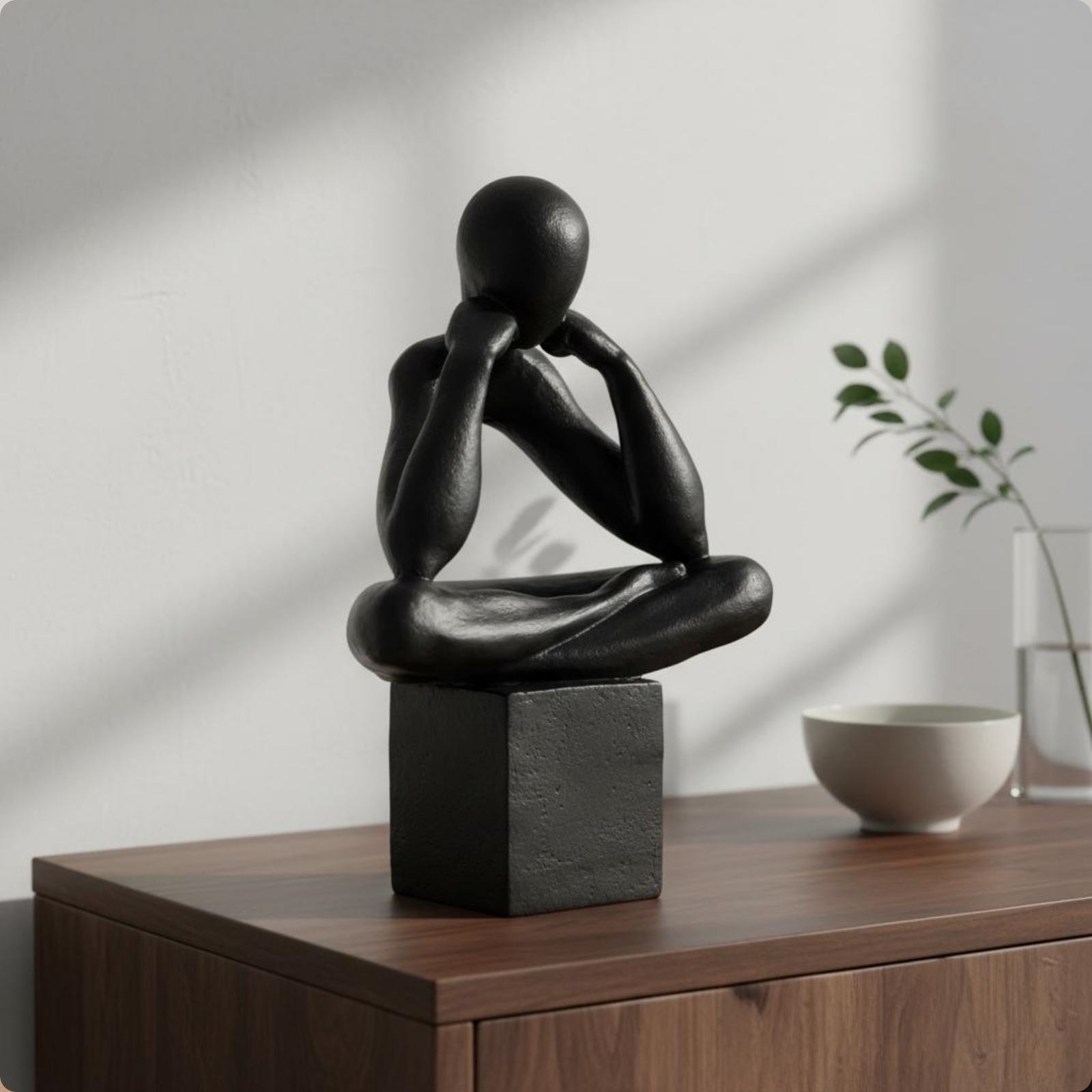 Thinker Statue Modern Minimali - Abstract Sculpture Resin review and price