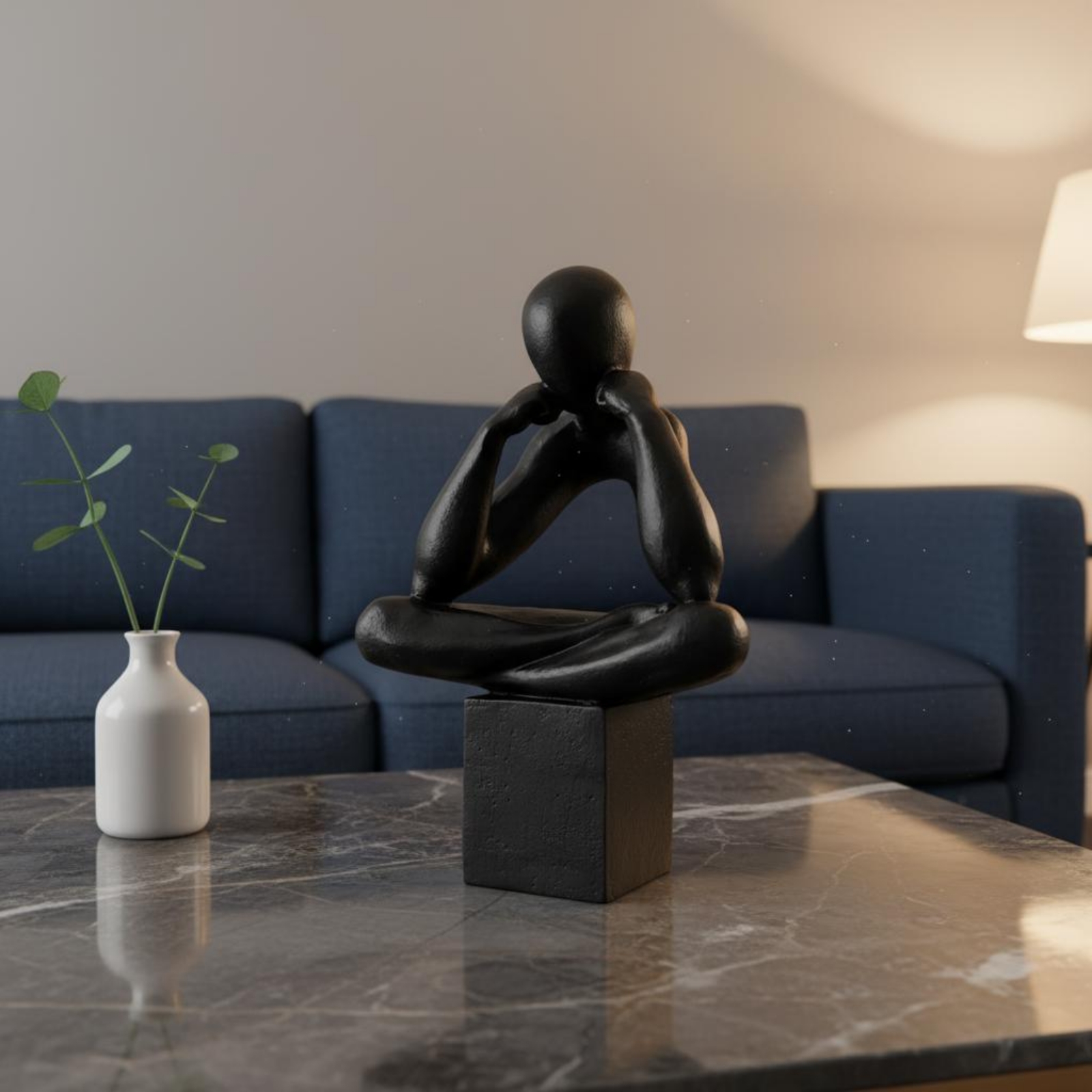 Thinker Statue Modern Minimali - Abstract Sculpture Resin review and price