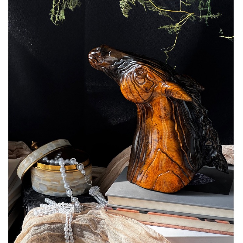 Vintage Resin Animal Horse Hea - Abstract Sculpture Resin review and price