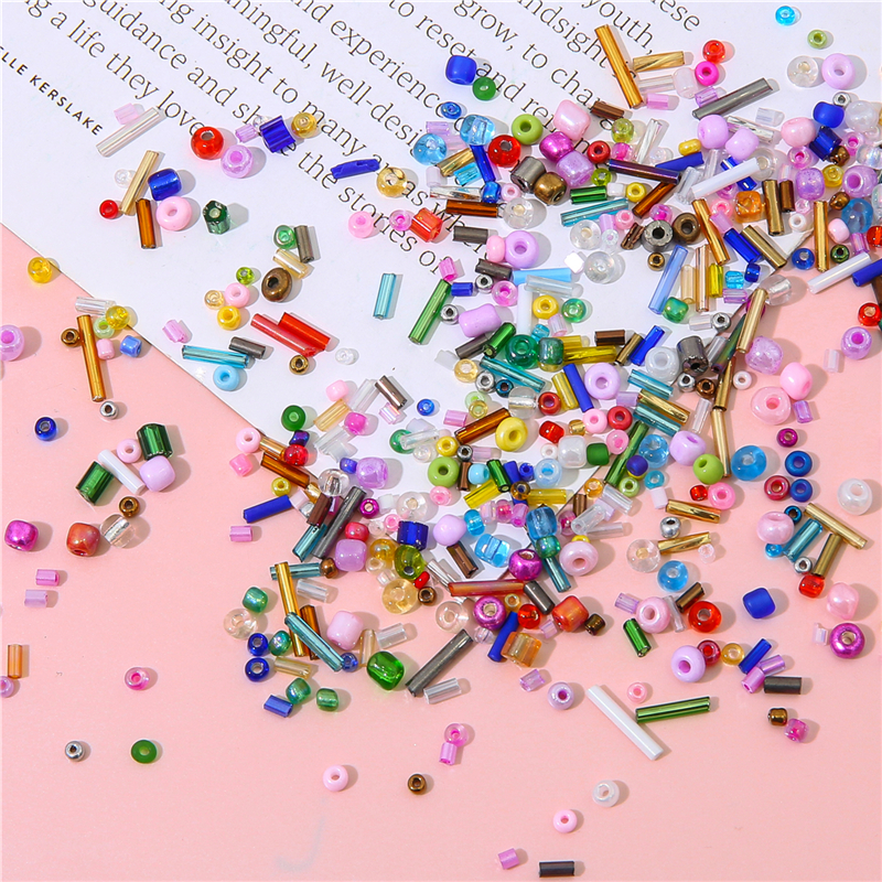 30g Mixed Round Tubular Bugle  - Home Decor Glass review and price