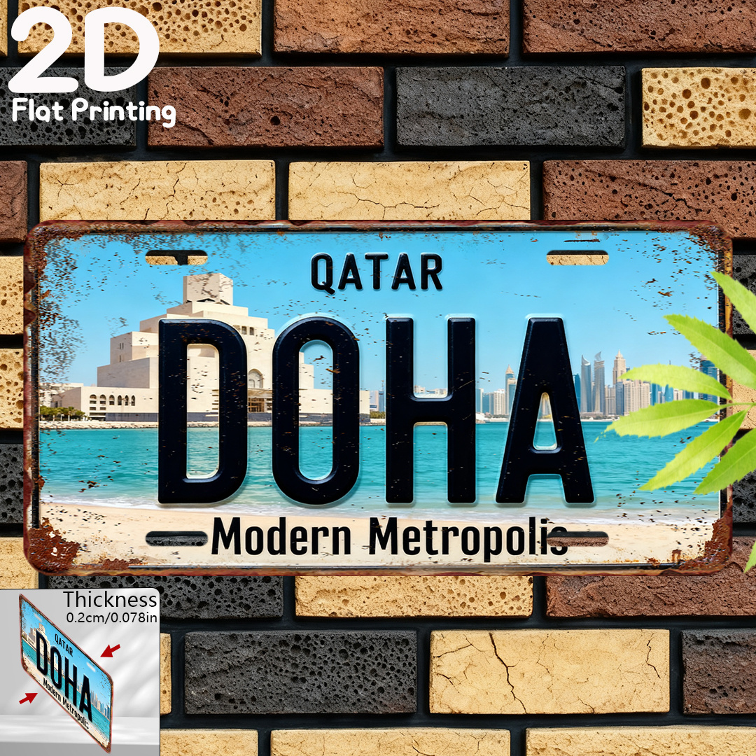 D  Vintage Sign, Decorative Pl - Home Decor Qatar review and price