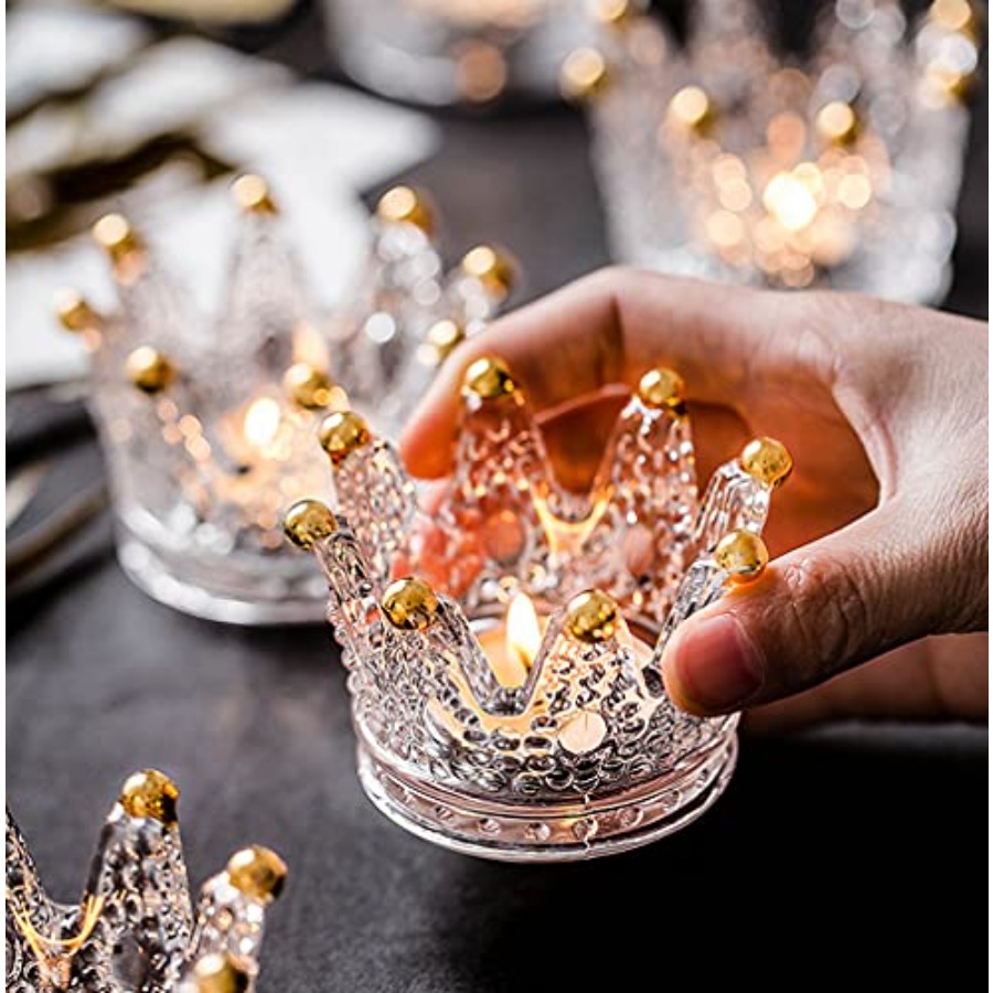 Crown Glass Tealight Candle Ho - Home Decor Glass review and price