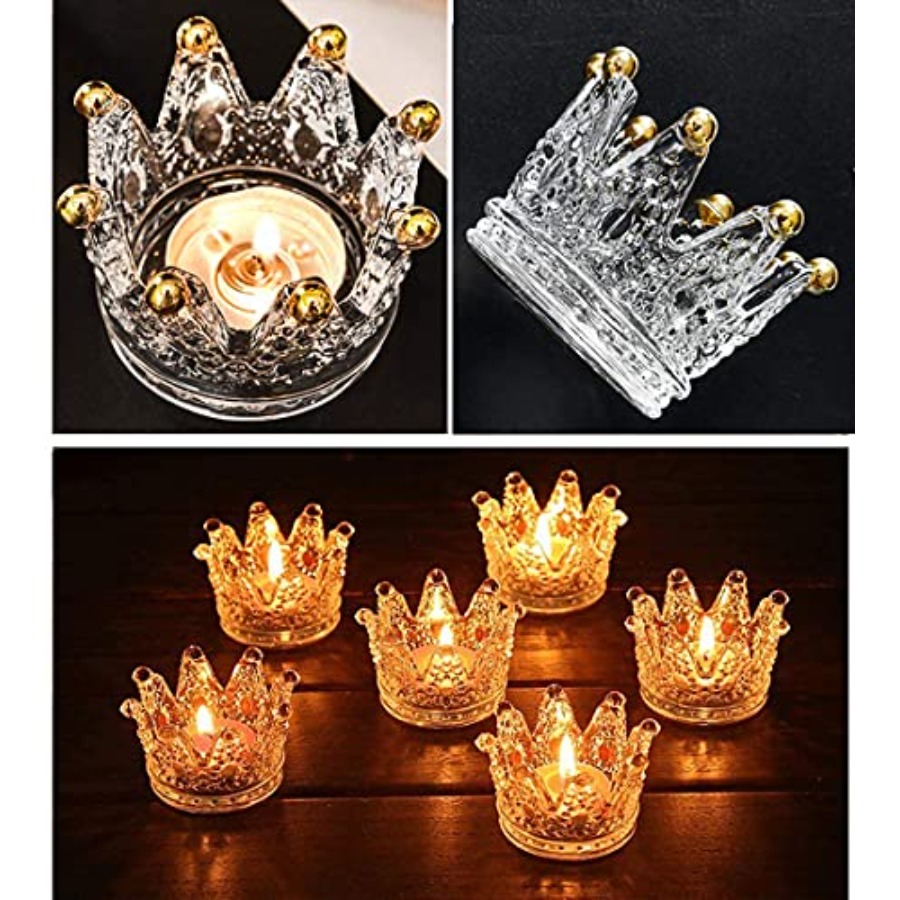 Crown Glass Tealight Candle Ho - Home Decor Glass review and price