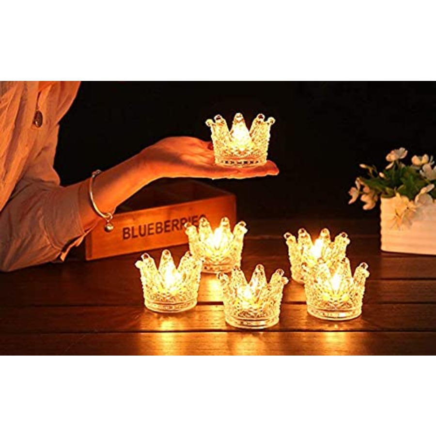 Crown Glass Tealight Candle Ho - Home Decor Glass review and price