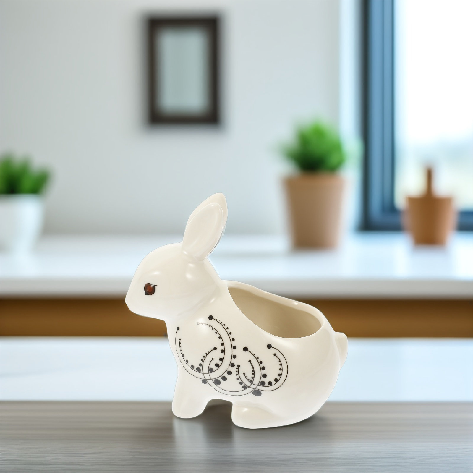 Rabbit Shaped Ceramic Flower P - Home Decor Garden Ideas review and price