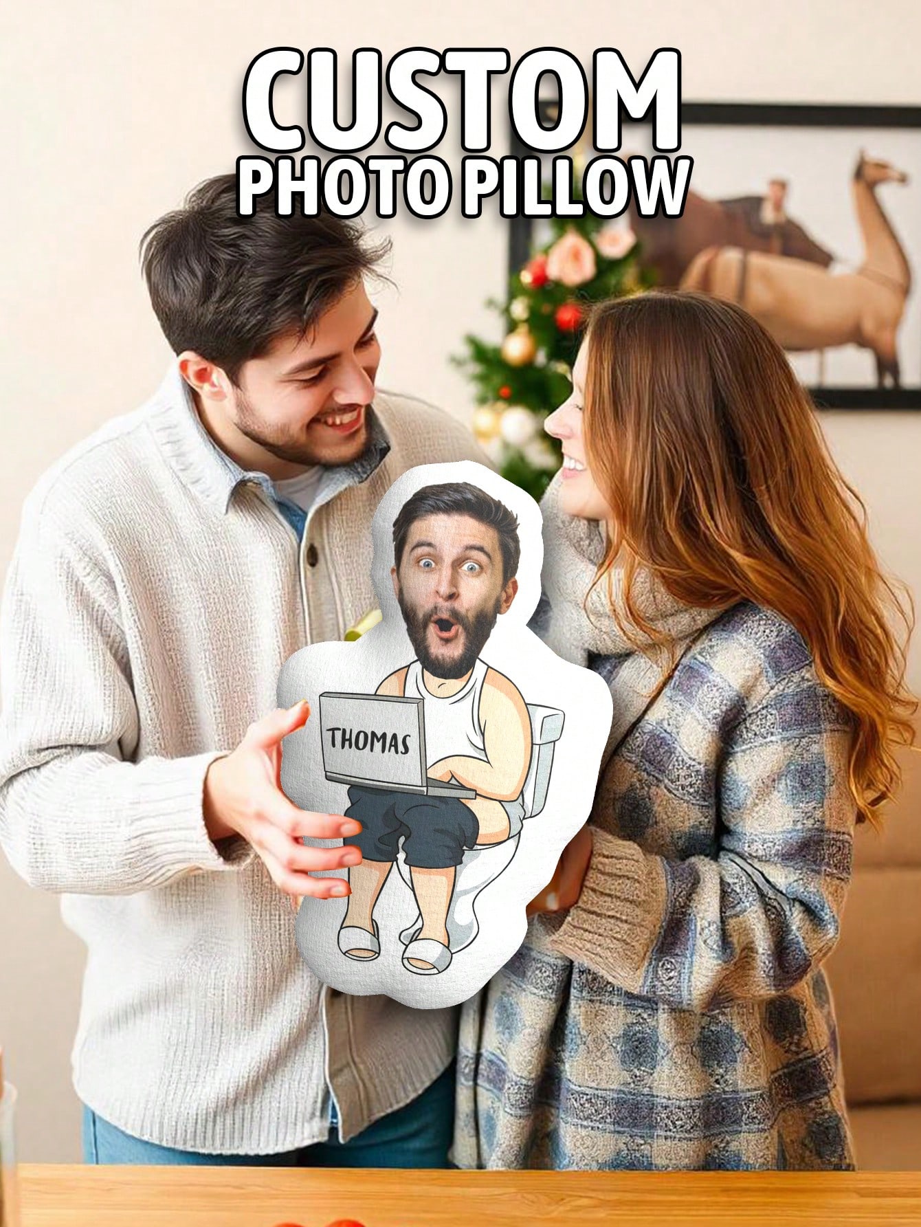 Custom Funny Ugly Face Pillow  - Home Decor Fabric review and price