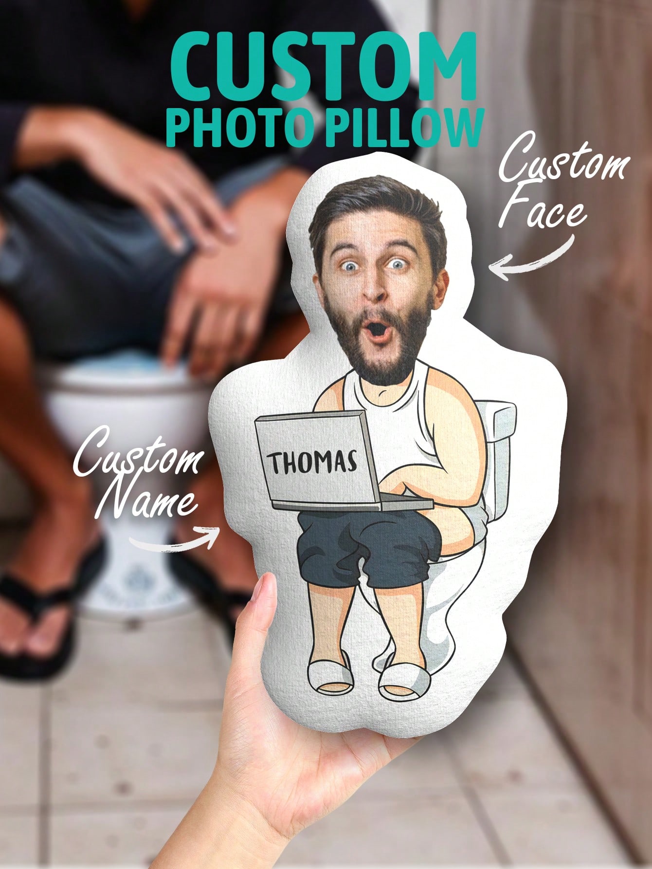 Custom Funny Ugly Face Pillow  - Home Decor Fabric review and price