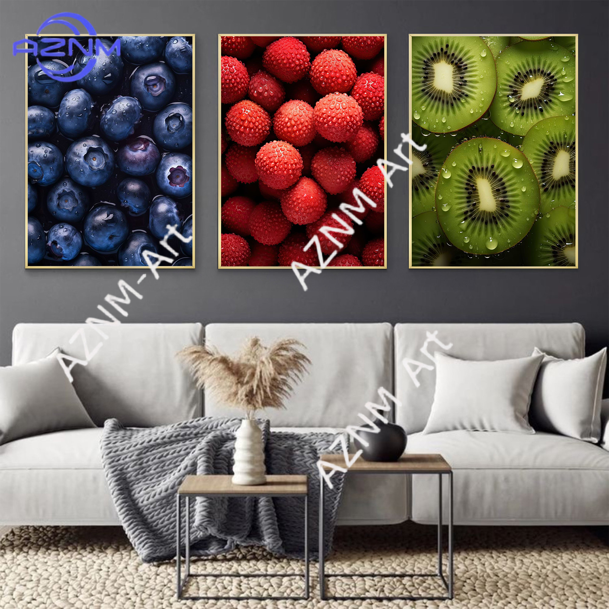 Food Fruit Series Orange Straw - Watercolor Poster Print review and price