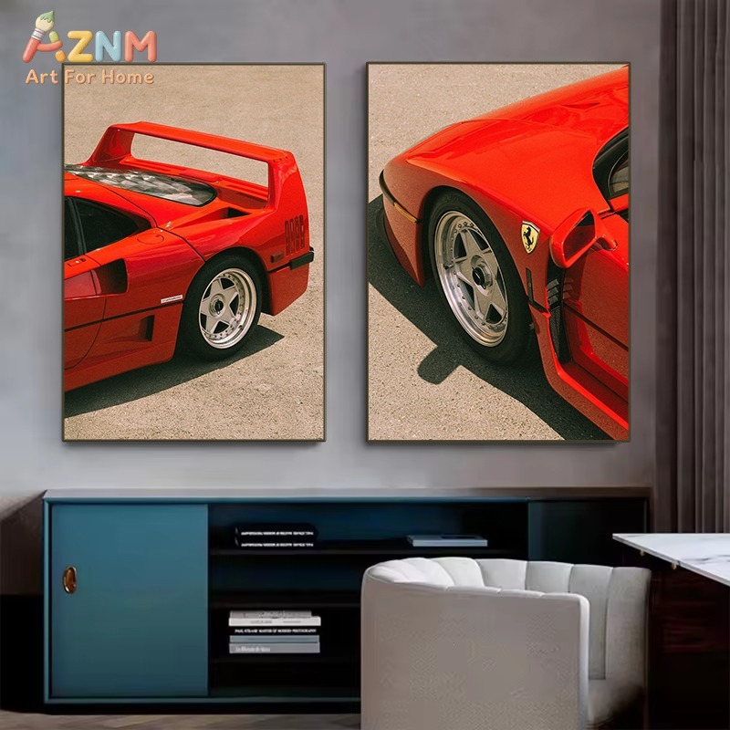 AZNM Ferrari F40 Classic Super - Watercolor Poster Print review and price