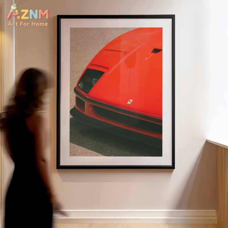 AZNM Ferrari F40 Classic Super - Watercolor Poster Print review and price