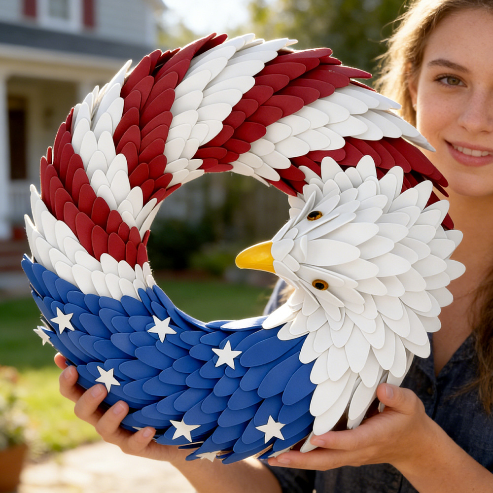 Patriotic Bald Eagle Door Wrea - Home Decor Usa review and price