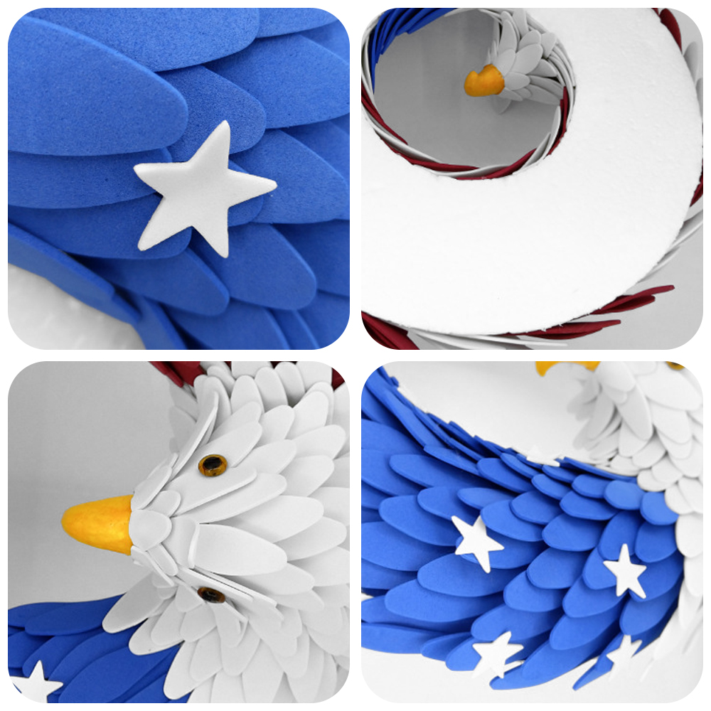Patriotic Bald Eagle Door Wrea - Home Decor Usa review and price