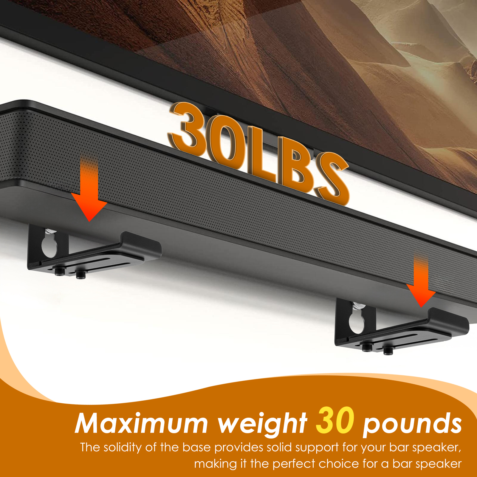 2Pcs Soundbar Speaker Stands W - Floating Shelves review and price