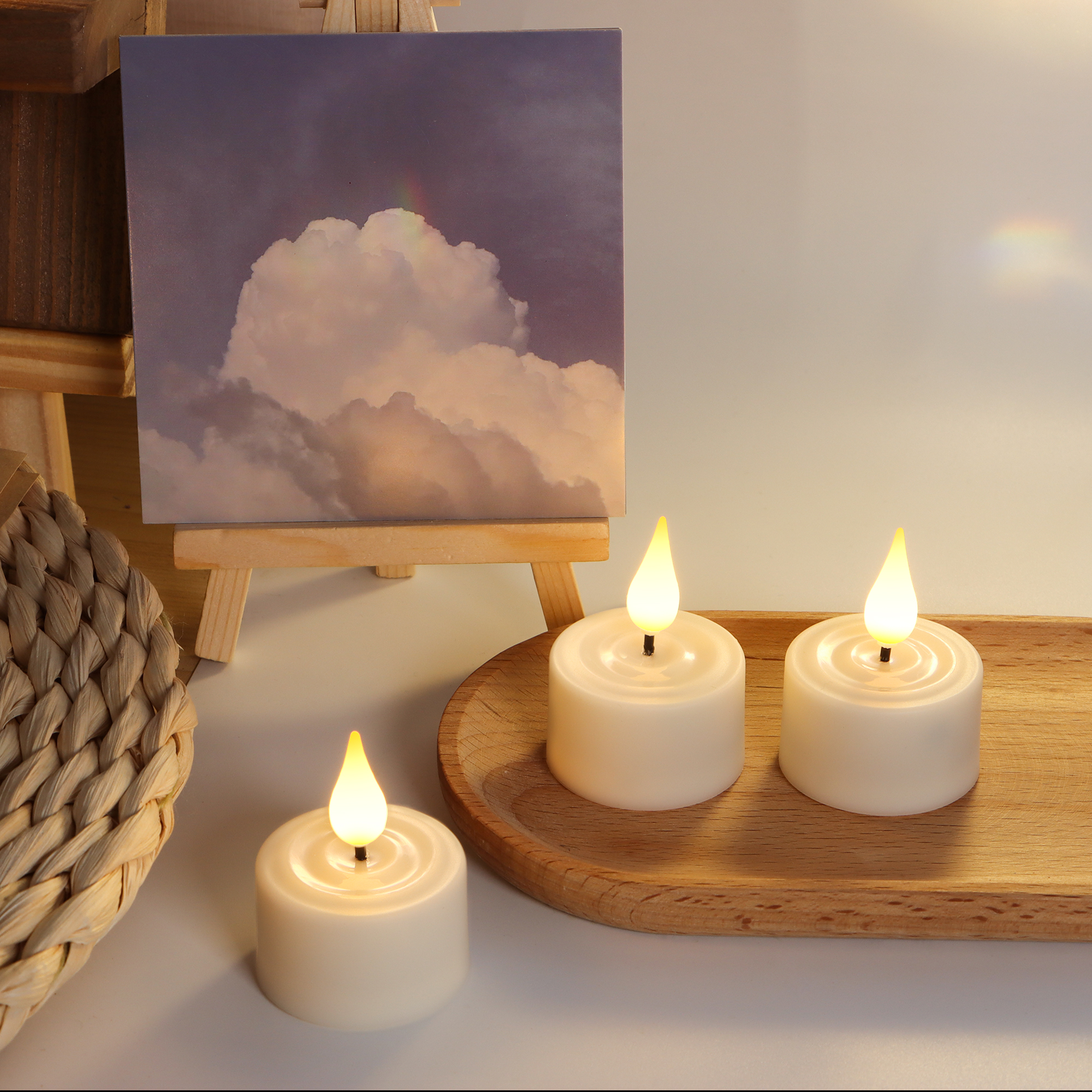 LED Candle Light Rechargeable  - Home Decor Yellow review and price