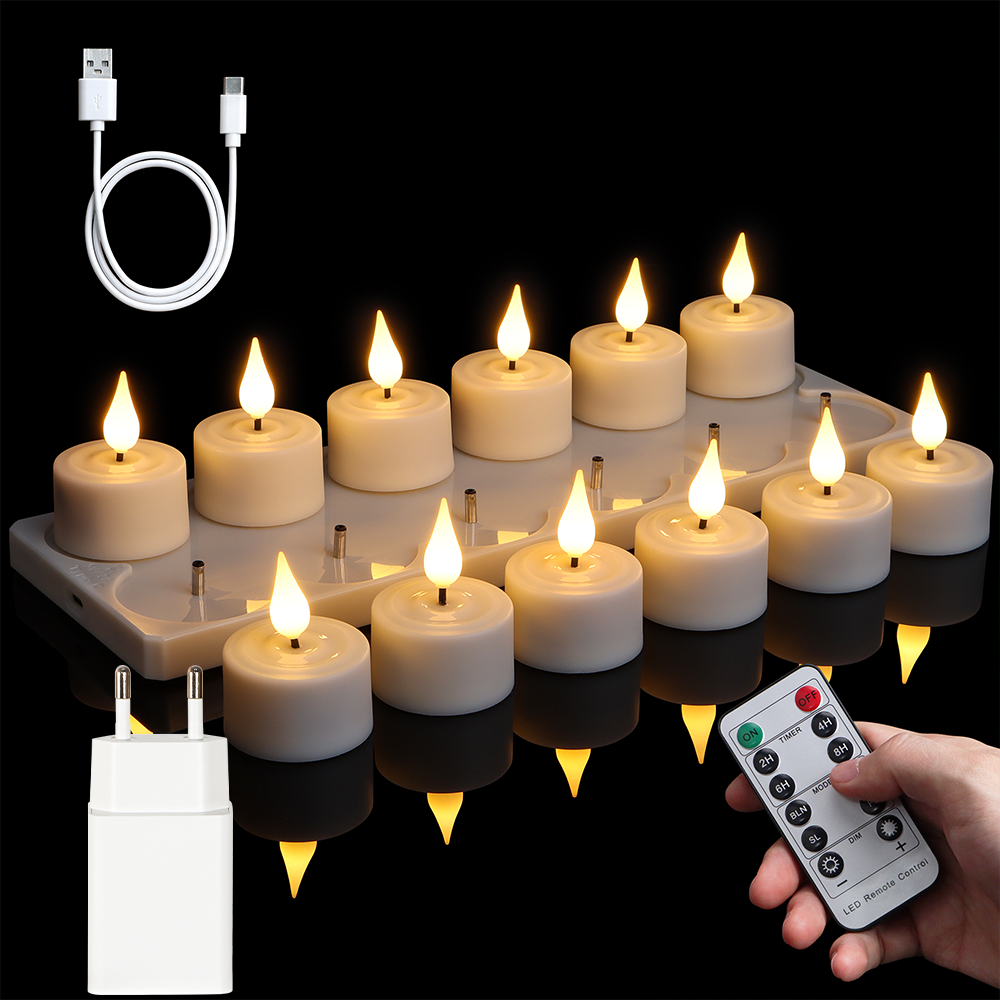 LED Candle Light Rechargeable  - Home Decor Yellow review and price
