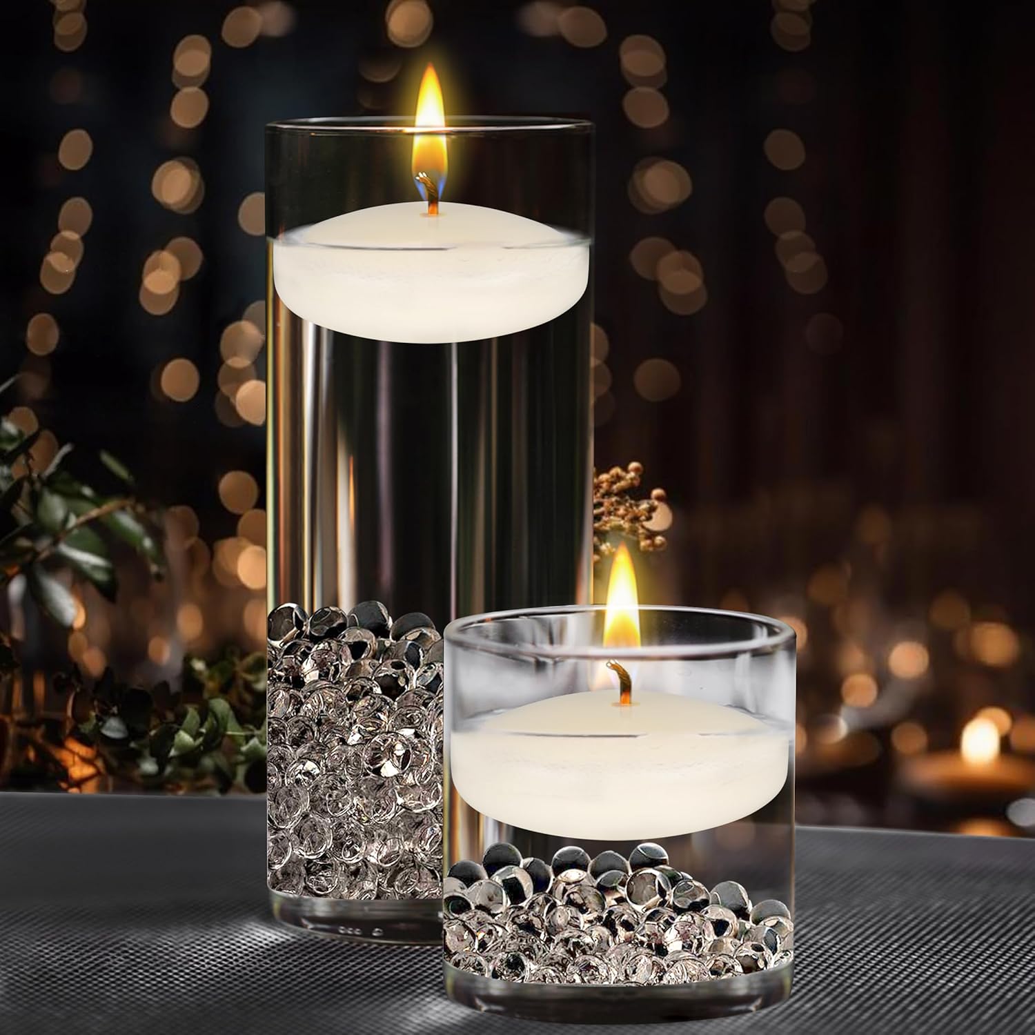 24 Unscented Ivory Floating Ca - Home Decor Free Images review and price