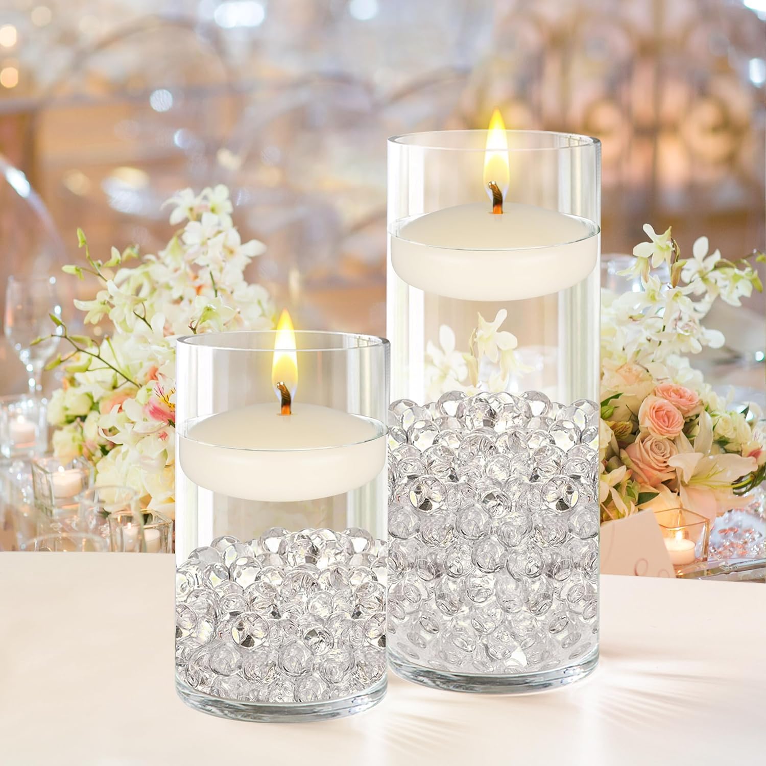 24 Unscented Ivory Floating Ca - Home Decor Free Images review and price