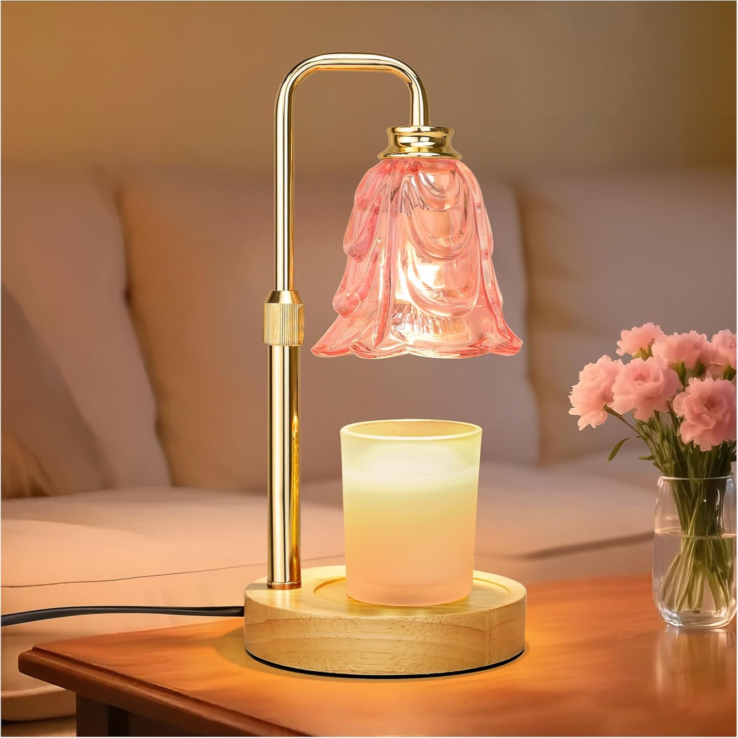 Pink Tulip Candle Warmer Lamp  - Home Decor Free Images review and price