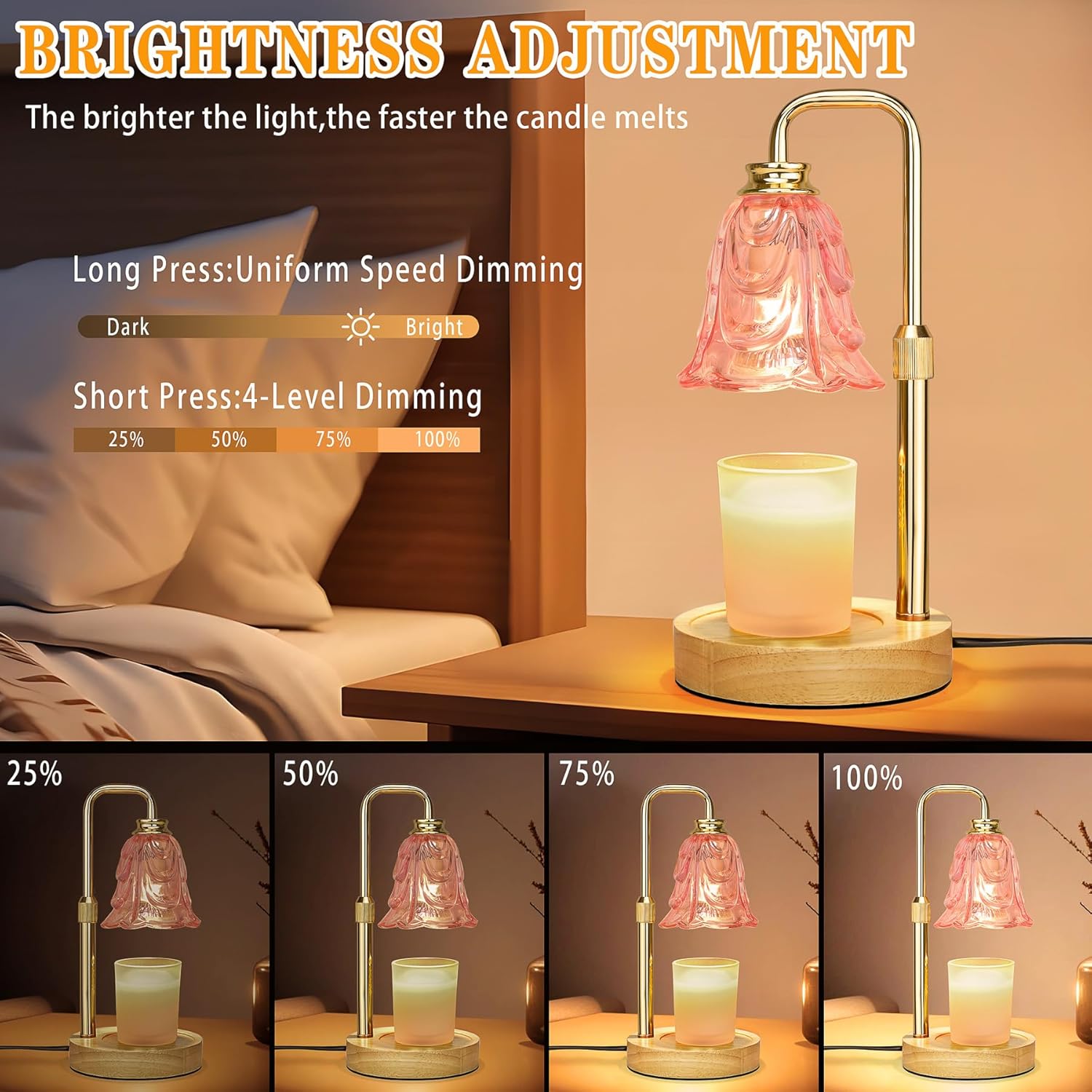 Pink Tulip Candle Warmer Lamp  - Home Decor Free Images review and price