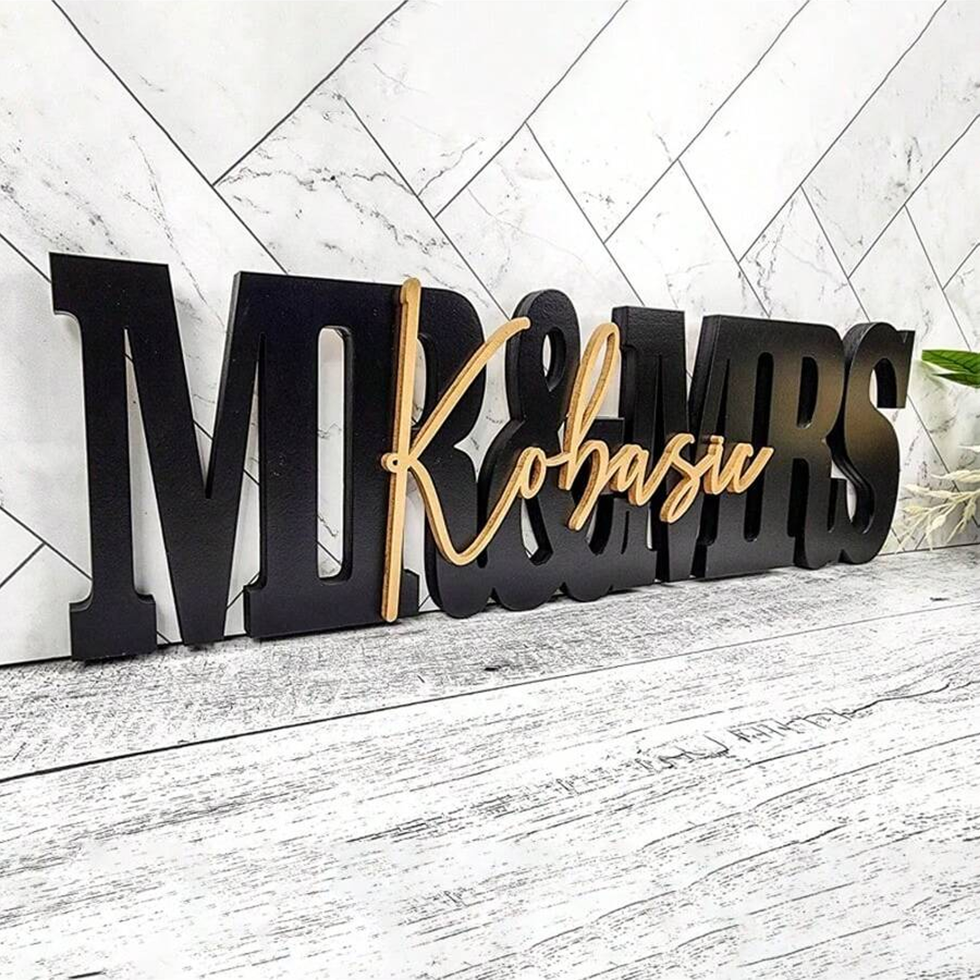 Custom Wedding Gift Logo with  - Wooden Letter Sign review and price