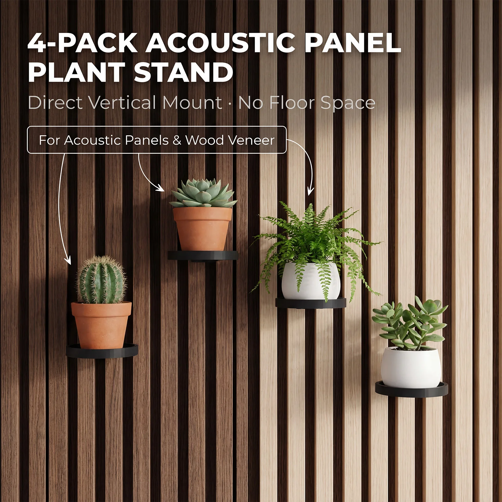 4Pcs Acoustic Panels Plant Hol - Floating Shelves review and price