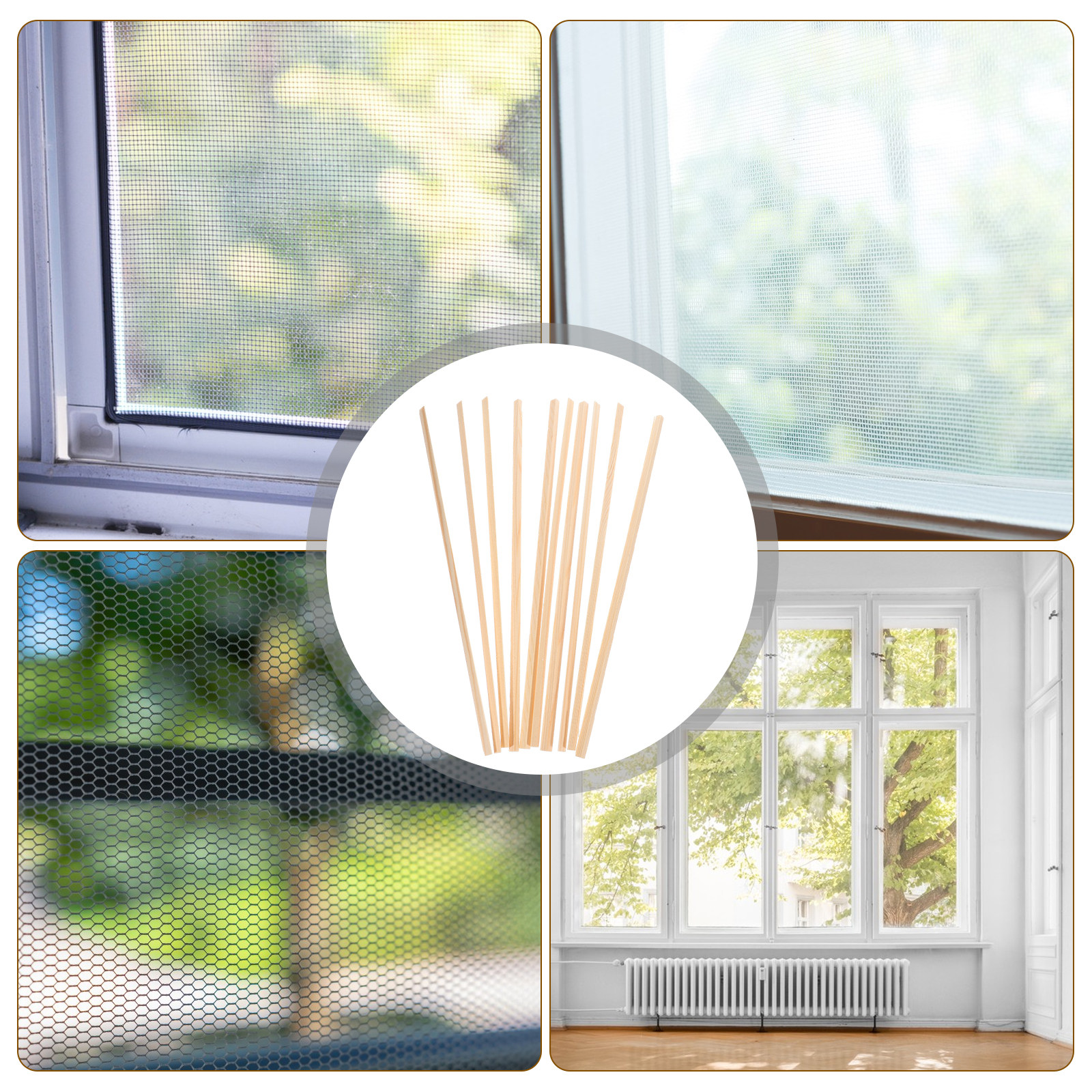 10Pcs Wooden Window Decorative - Home Decor Wall Molding review and price