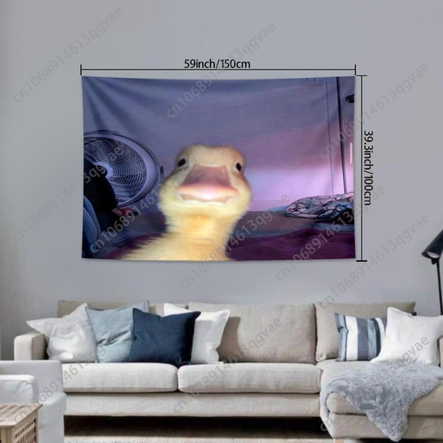 Cute Duck Pattern Tapestry Mul - Home Decor Lovely Home review and price