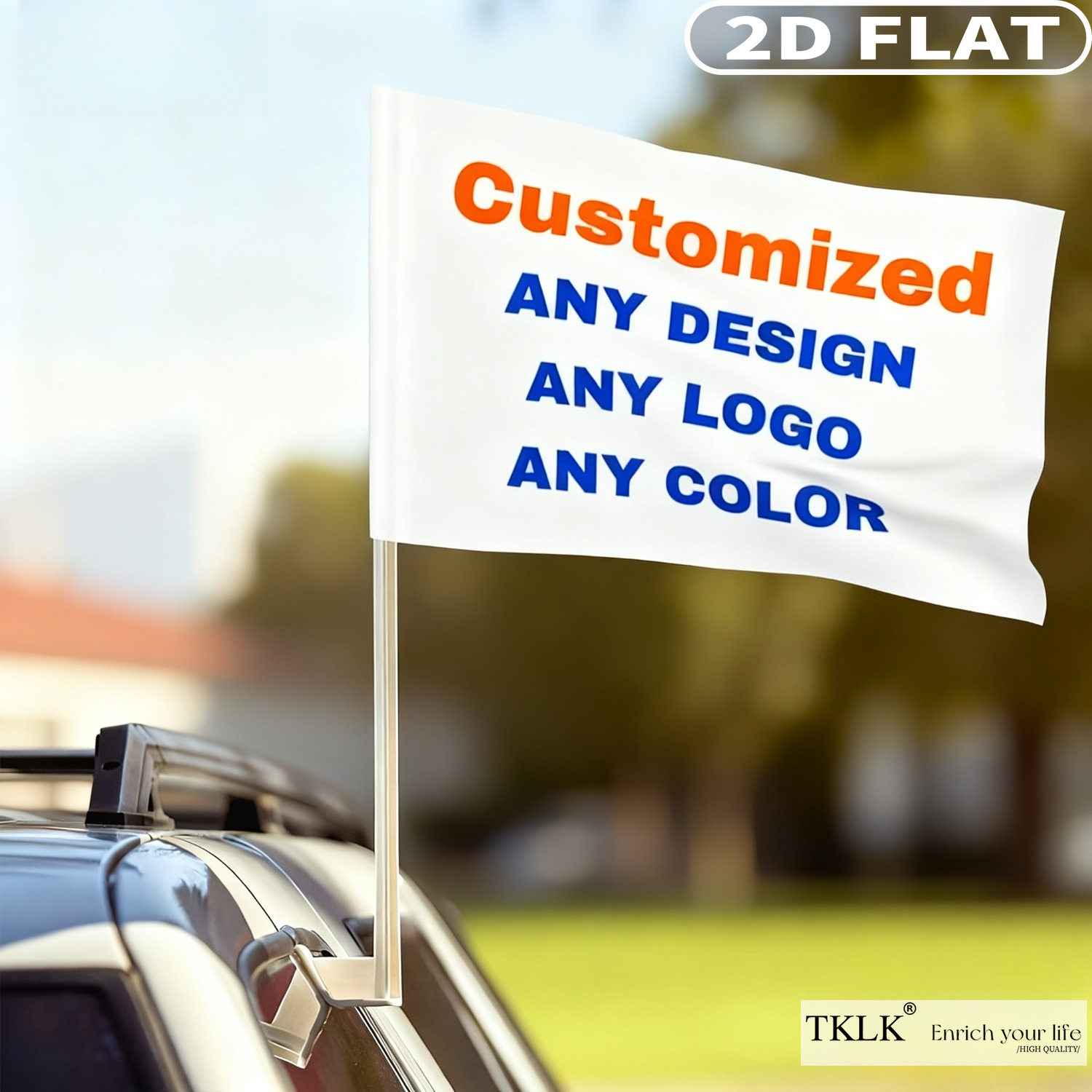 1pc / 5pcs Customize Car Flag  - Home Decor Fabric review and price