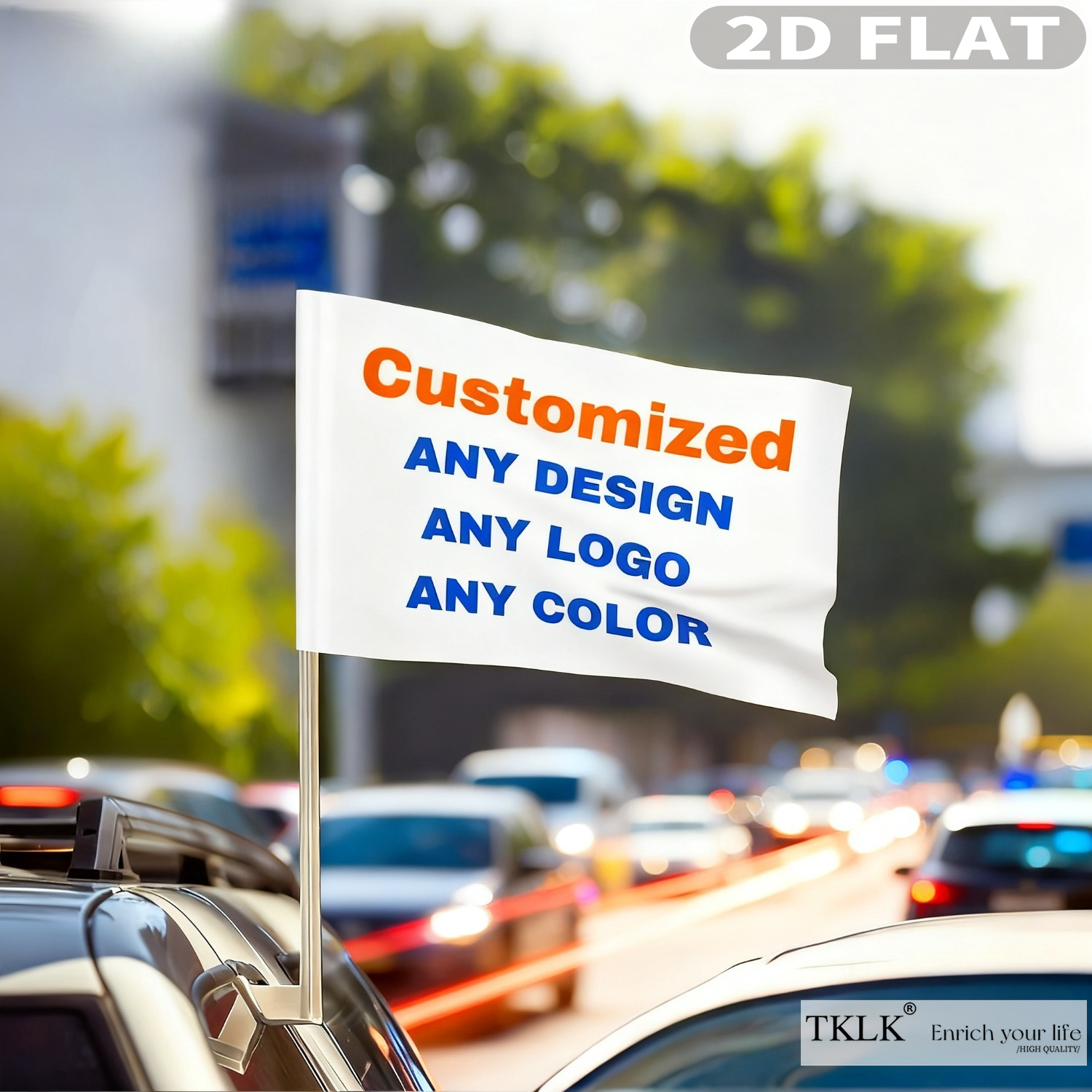 1pc / 5pcs Customize Car Flag  - Home Decor Fabric review and price